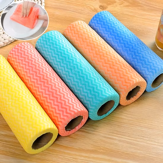 Wet and Dry Printed Dish Cloth Towel Kitchen Cleaning Supplies